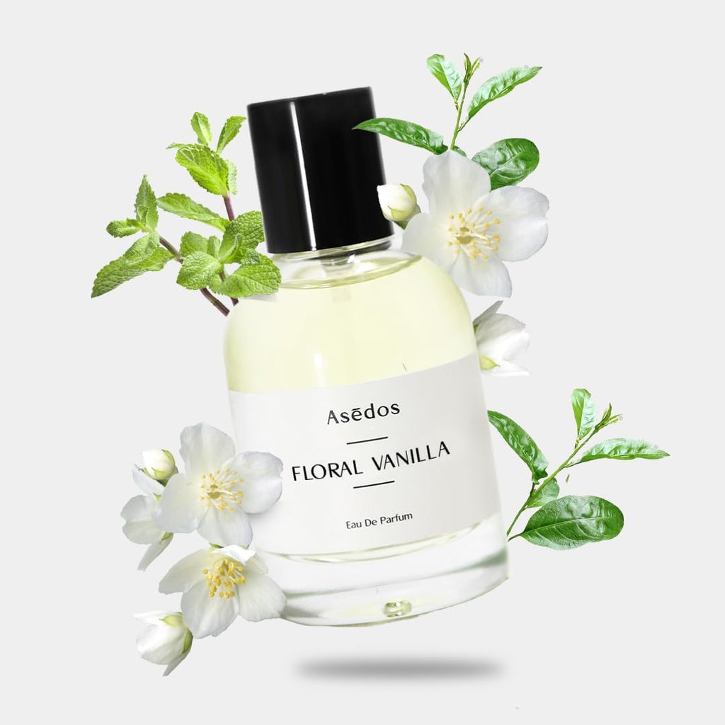 Asēdos - Floral Vanilla EDP Spray | Inspired by Black Opium | Eau De Parfum | Women EDP | Vegan, Colorant Free | Animal Cruelty Free | 50ml 1.7 Fl Oz