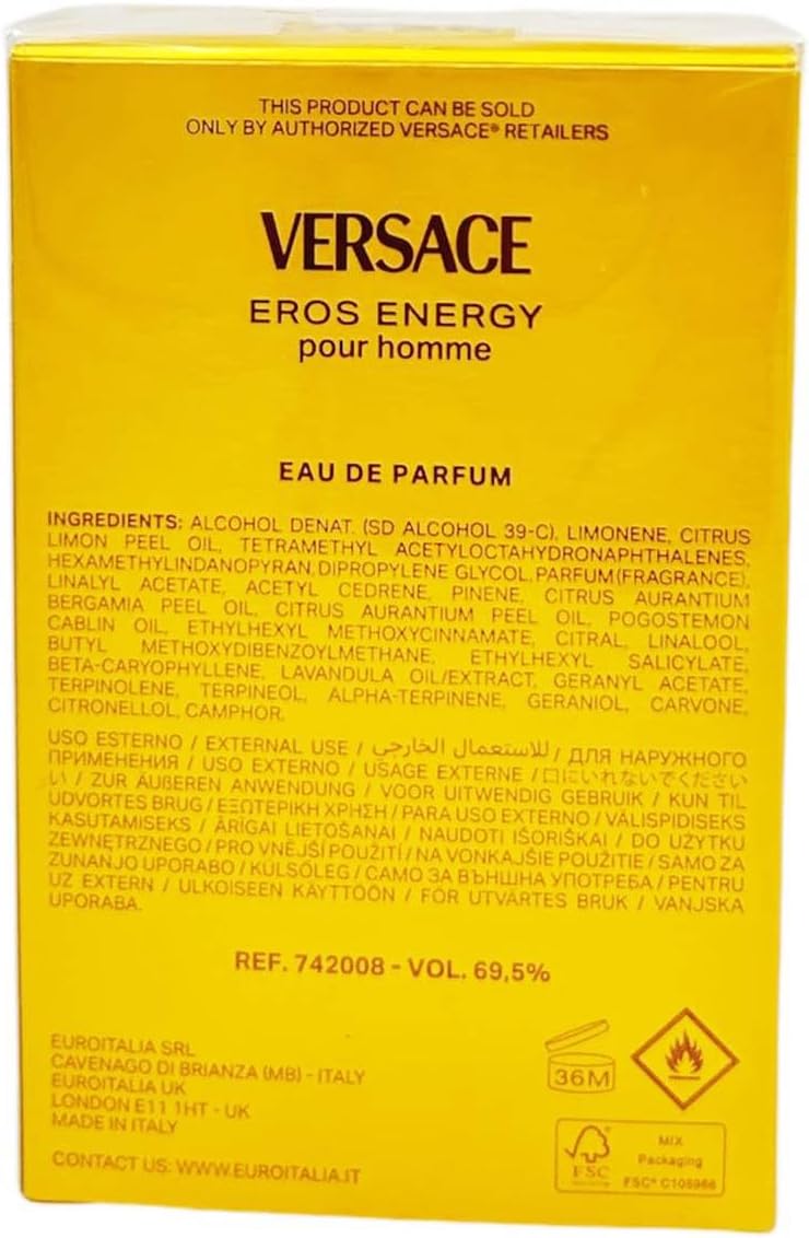 Versace Eros Energy by Versace for Men - 1.7 oz EDP Spray