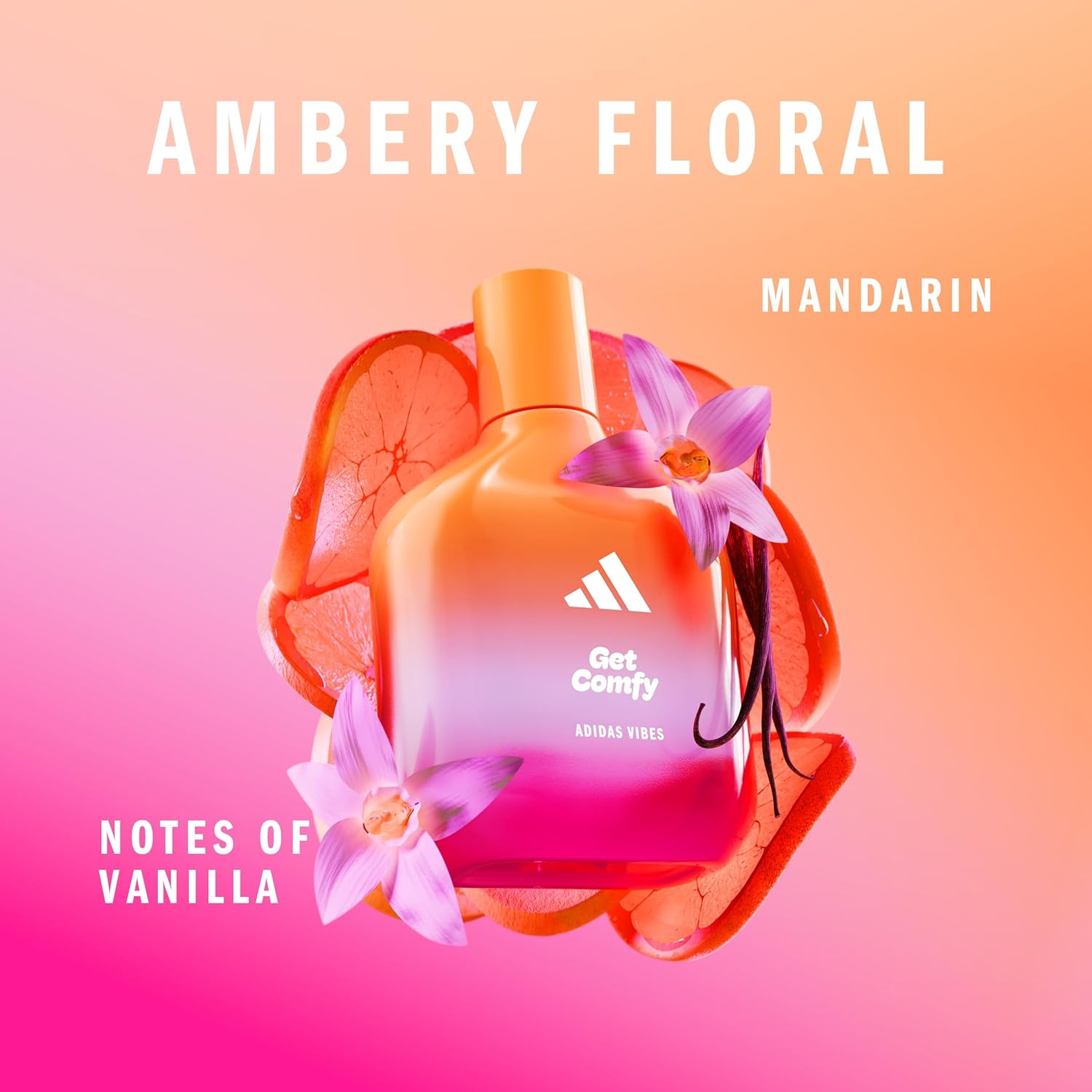 adidas Vibes Get Comfy Eau de Parfum, For All, 100ml