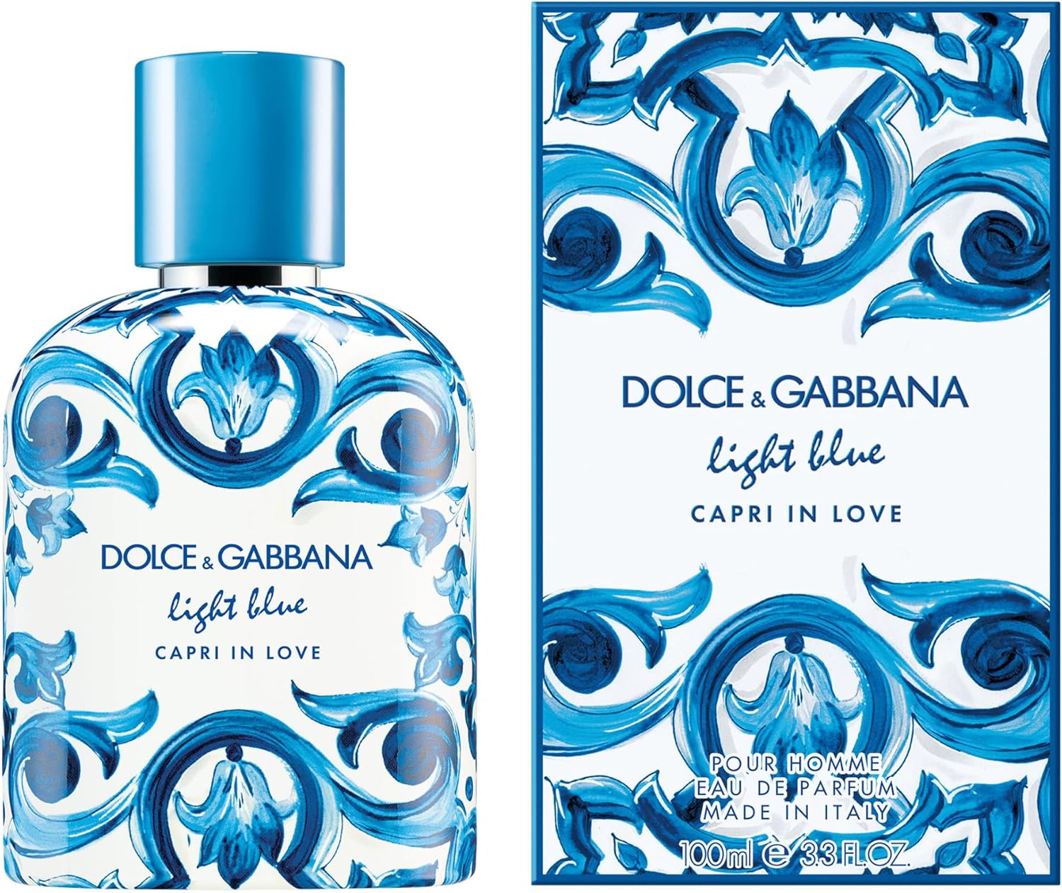 Light Blue Capri In Love by Dolce and Gabbana for Men - 3.3 oz EDP Spray