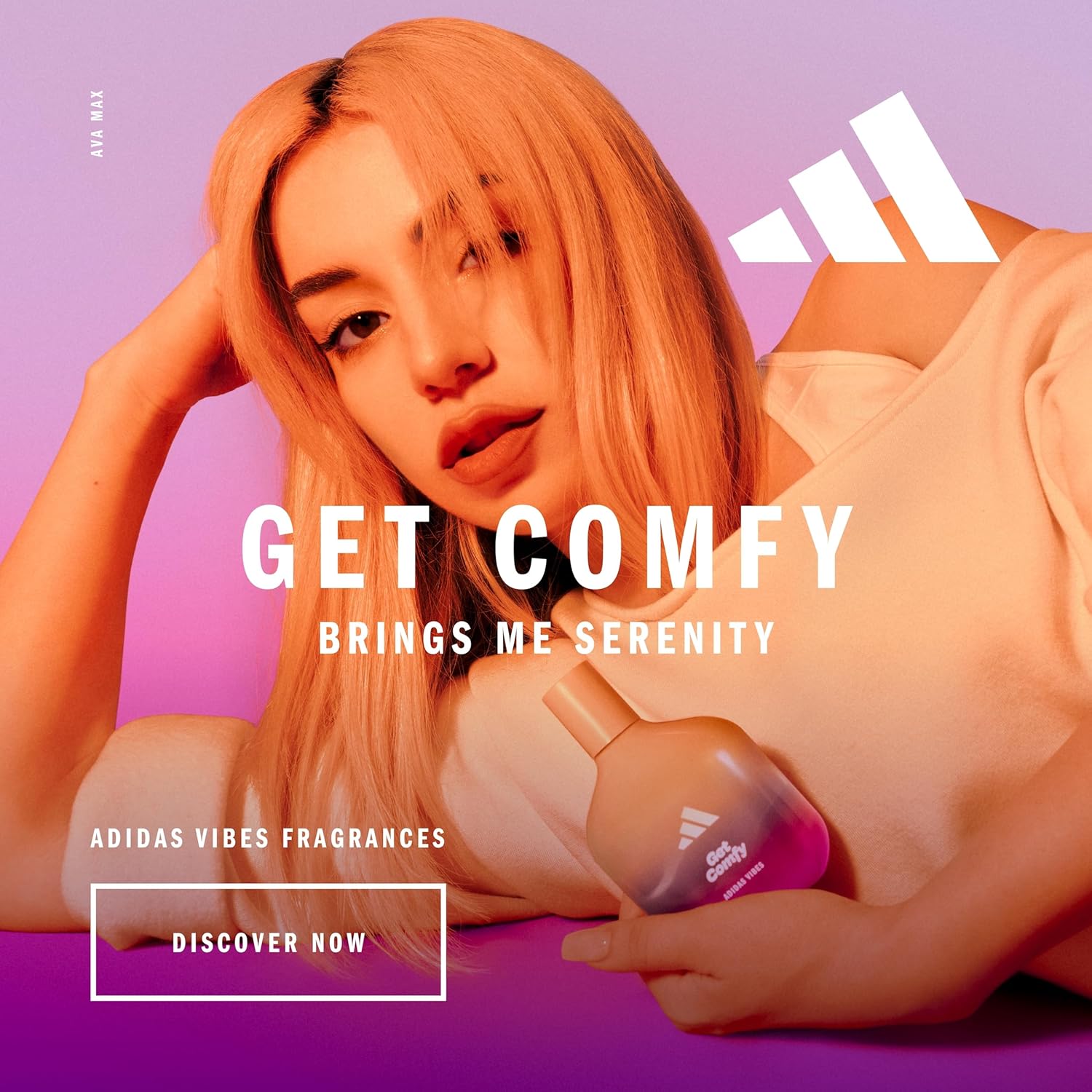 adidas Vibes Get Comfy Eau de Parfum, For All, 100ml