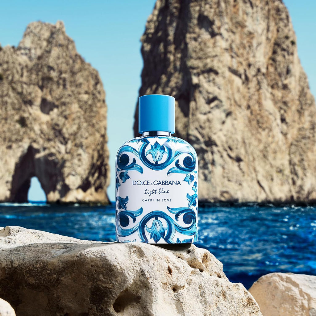 Light Blue Capri In Love by Dolce and Gabbana for Men - 3.3 oz EDP Spray